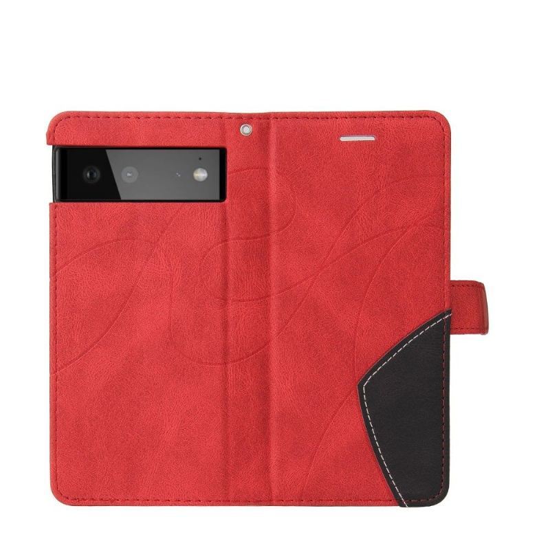 Etui Folio do Google Pixel 6 Pro Bicolor Artystyczny