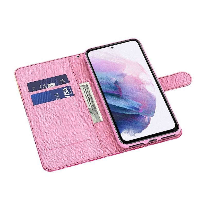 Etui Folio do Google Pixel 6 Pro Obrzeża Kwiat Drzewo