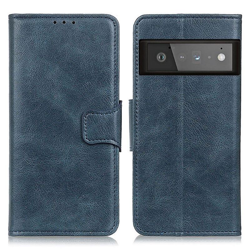 Etui Folio do Google Pixel 6 Pro Skórzany Futerał Faux Leather Folio Stand Funkcja