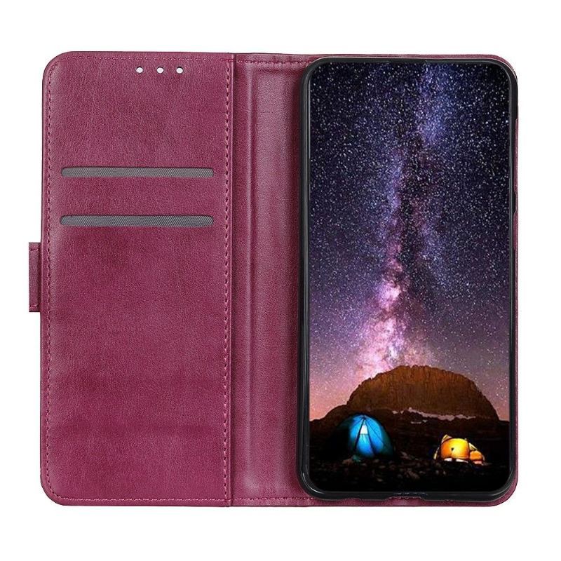 Etui Folio do Google Pixel 6 Pro Skórzany Futerał Klapa Ze Sztucznej Skóry Z Nitem