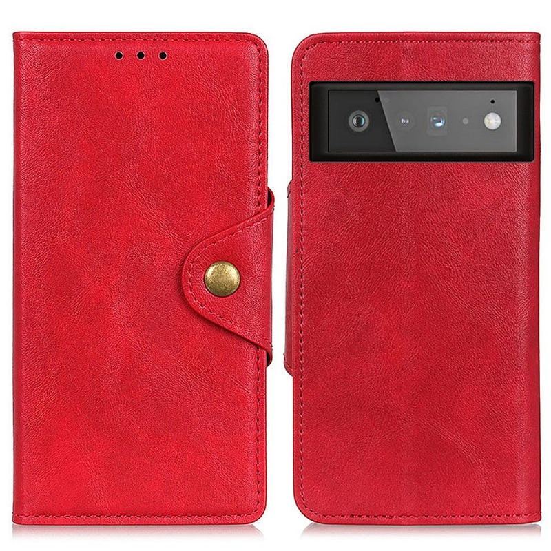 Etui Na Telefon Pokrowce do Google Pixel 6 Pro Biznes Full Protect Matowa Sztuczna Skóra