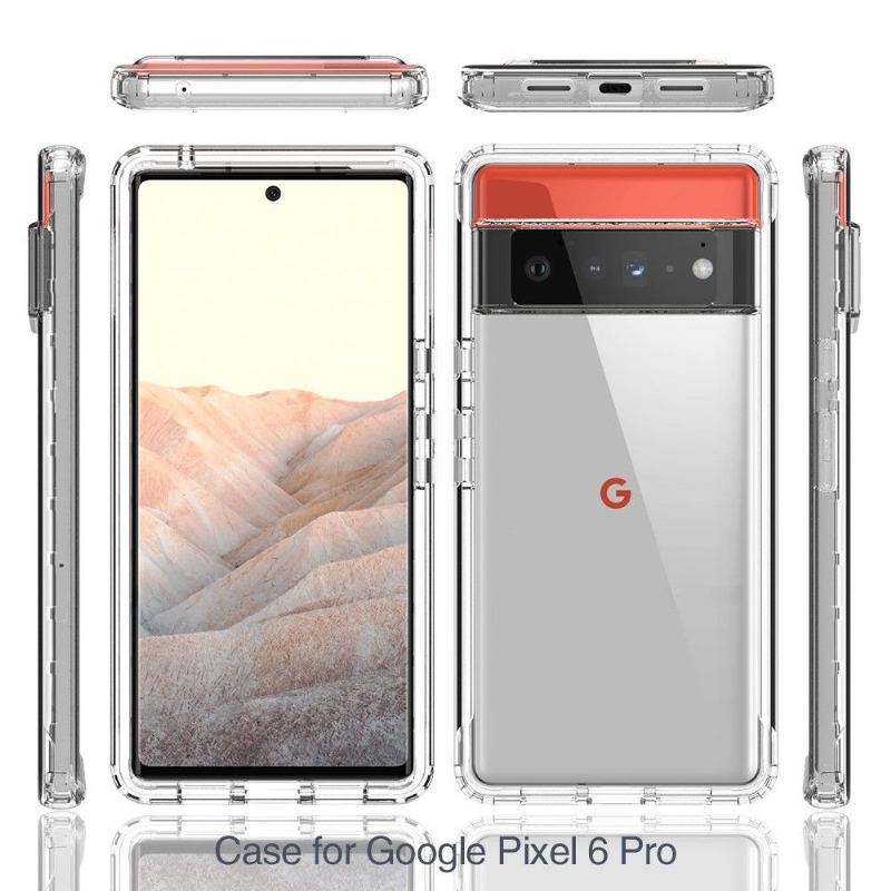 Futerały do Google Pixel 6 Pro Clear Gradient Odporny Na Wstrząsy