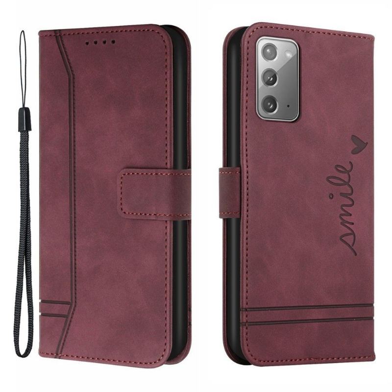 Etui Folio do Samsung Galaxy Note 20 Ultra Uśmiech Linii