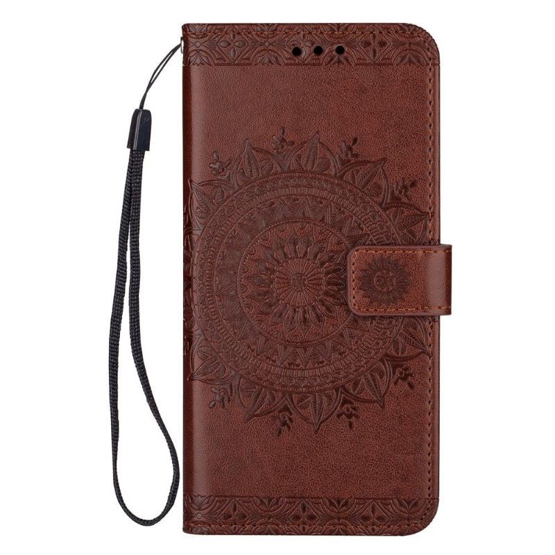 Etui Folio do Samsung Galaxy Note 20 Ultra z Łańcuch Mandala Efekt Skóry