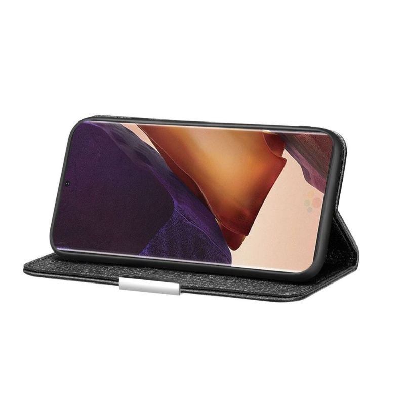 Etui Na Telefon do Samsung Galaxy Note 20 Ultra Anti-fall Etui Folio Ziarnista Sztuczna Skóra