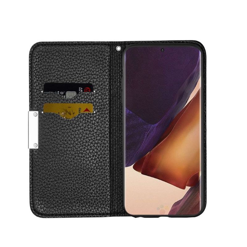 Etui Na Telefon do Samsung Galaxy Note 20 Ultra Anti-fall Etui Folio Ziarnista Sztuczna Skóra