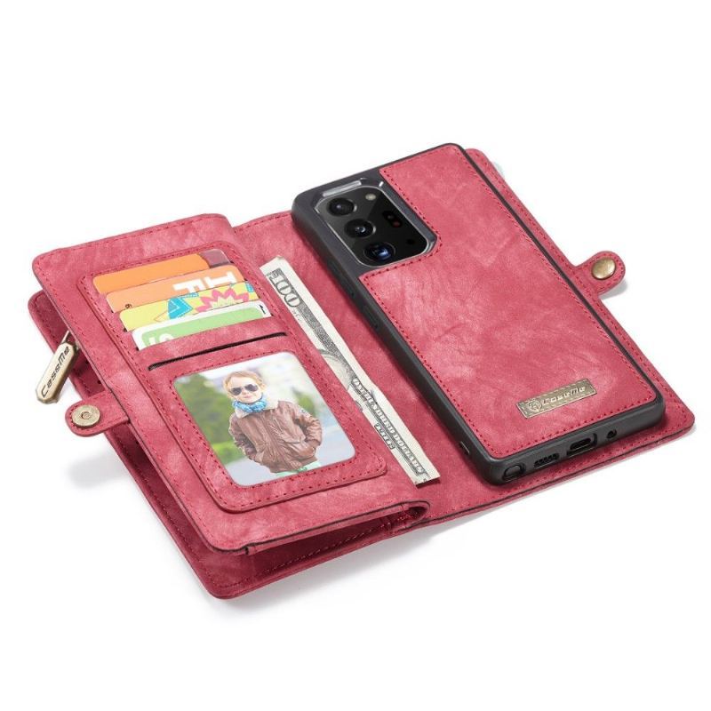 Futerały Etui Folio do Samsung Galaxy Note 20 Ultra 2w1 Czerwony Zielony