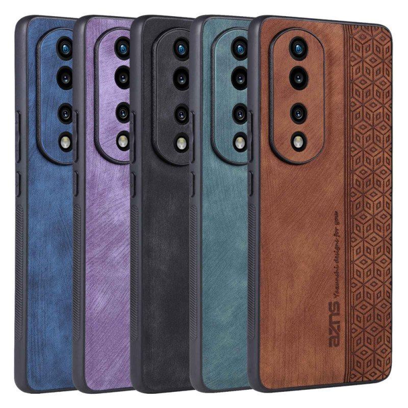 Etui do Honor 70 Efekt Skóry Azns