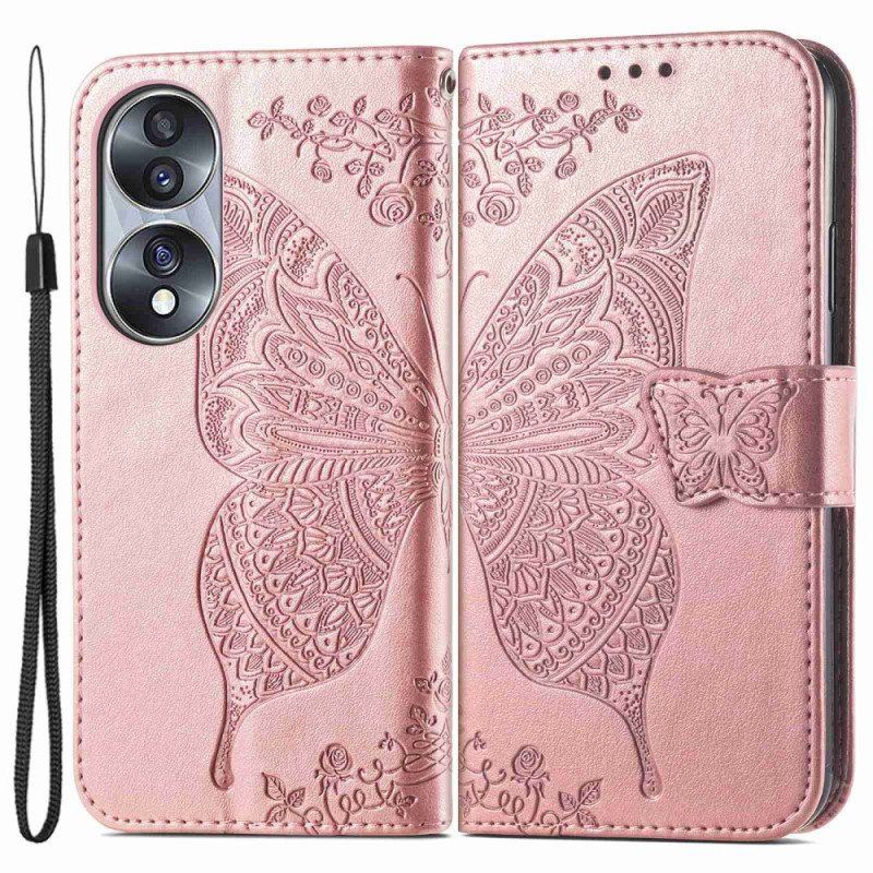 Etui Folio do Honor 70 Barokowy Motyl