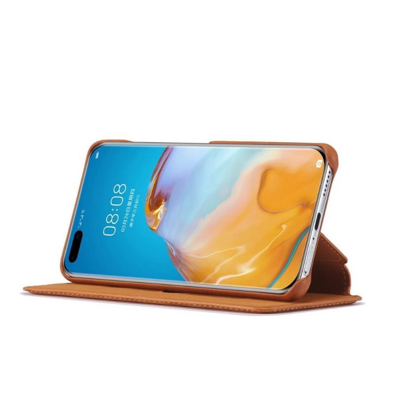 Etui Folio do Huawei P40 Skórzany Futerał Sztuczna Skóra