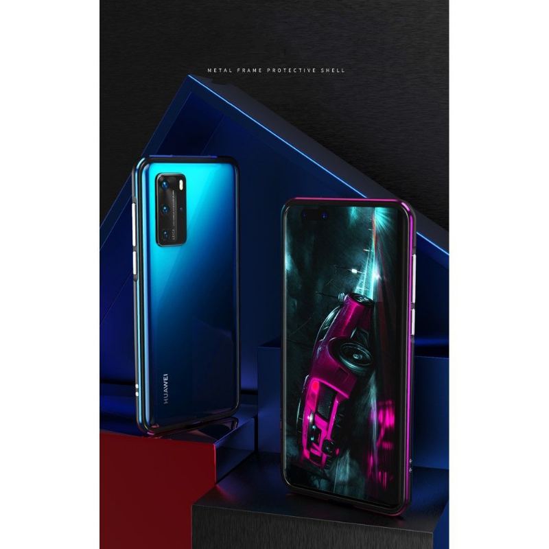 Etui Na Telefon do Huawei P40 Obrzeża Zderzak Metalowy