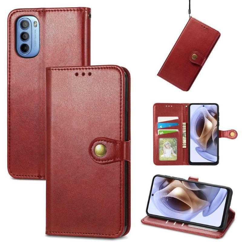 Etui Folio do Motorola Moto G31 / Moto G41 Classic Indila Etui Na Karty Ze Sztucznej Skóry