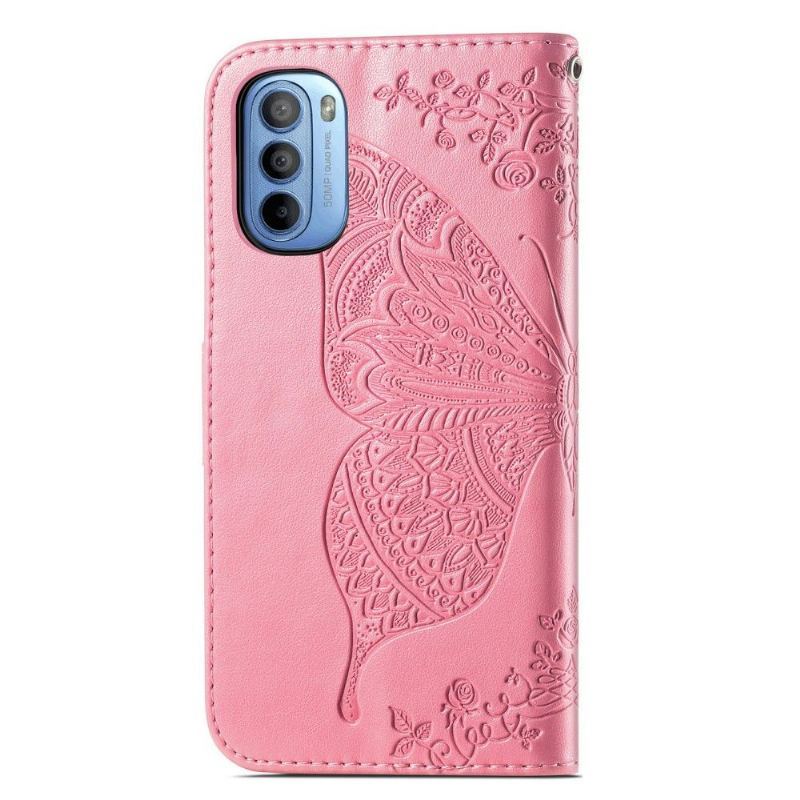 Etui Folio do Motorola Moto G31 / Moto G41 Classic Motyl Ulga