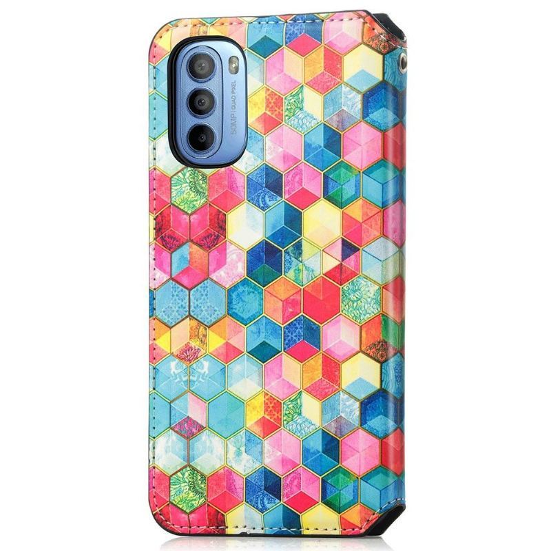 Etui Folio do Motorola Moto G31 / Moto G41 Cube 3d