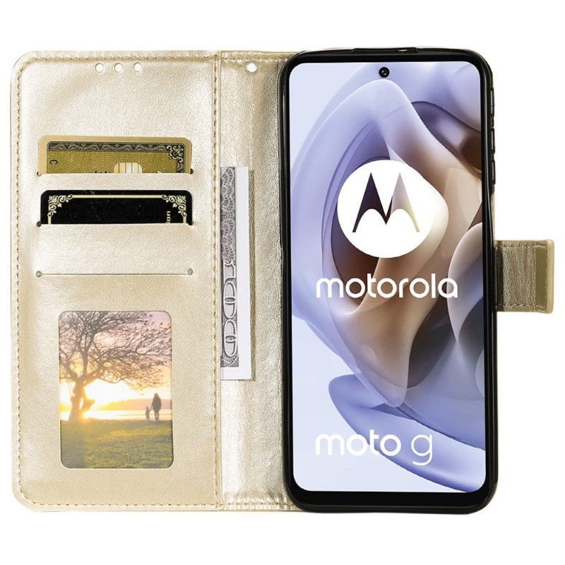 Etui Folio do Motorola Moto G31 / Moto G41 Mandala Sun