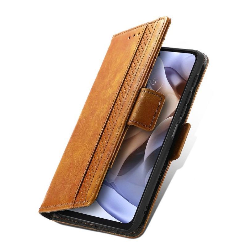 Etui Folio do Motorola Moto G31 / Moto G41 Skórzany Futerał Odwróć Biznes