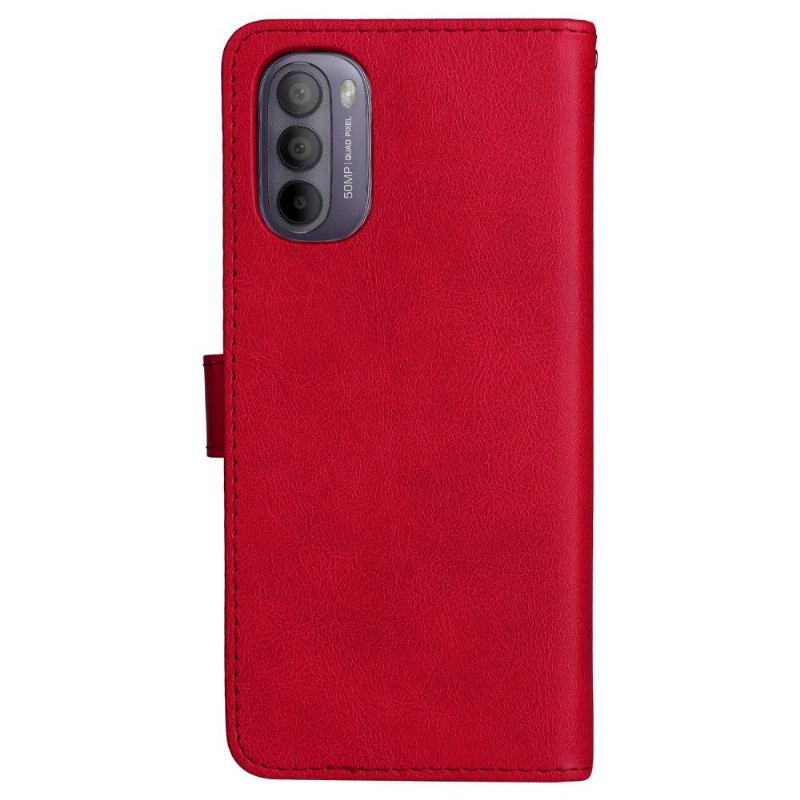 Etui Folio do Motorola Moto G31 / Moto G41 z Łańcuch Sylvette