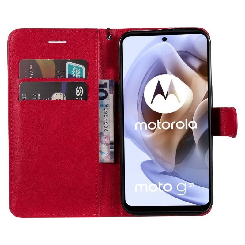 Etui Folio do Motorola Moto G31 / Moto G41 z Łańcuch Sylvette