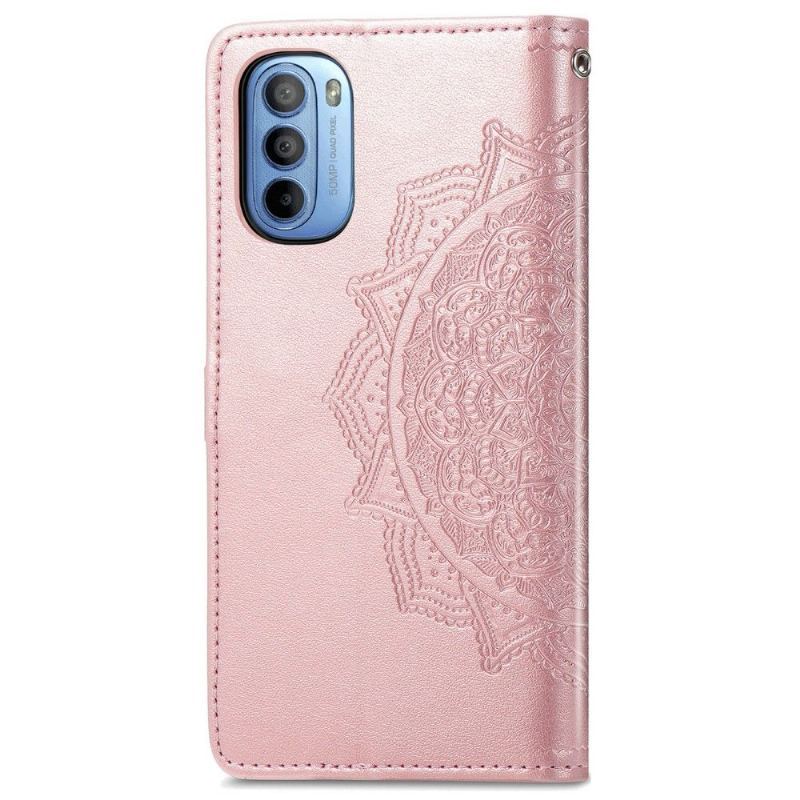 Etui Na Telefon Pokrowce do Motorola Moto G31 / Moto G41 Biznes Mandala Relief Faux Leather