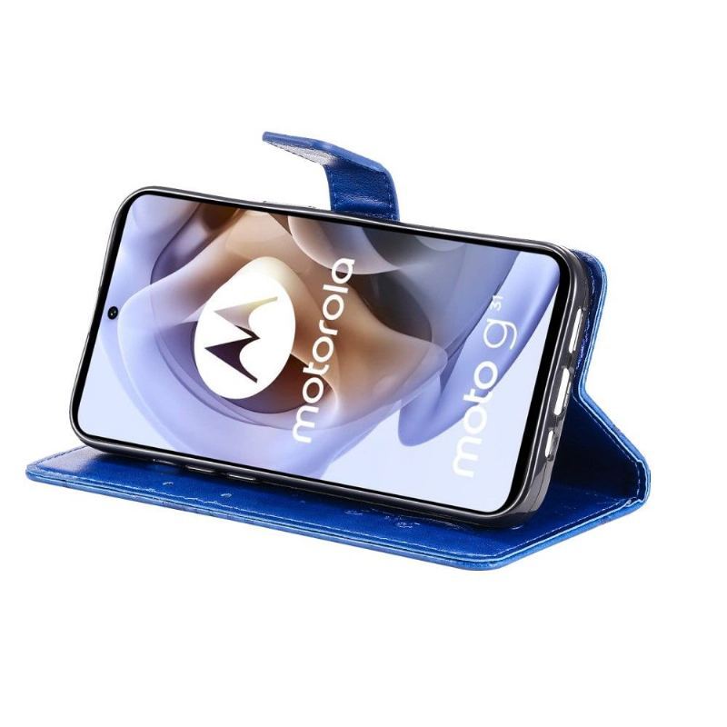 Etui Na Telefon Pokrowce do Motorola Moto G31 / Moto G41 Biznes Obsługa Funkcji Motyli