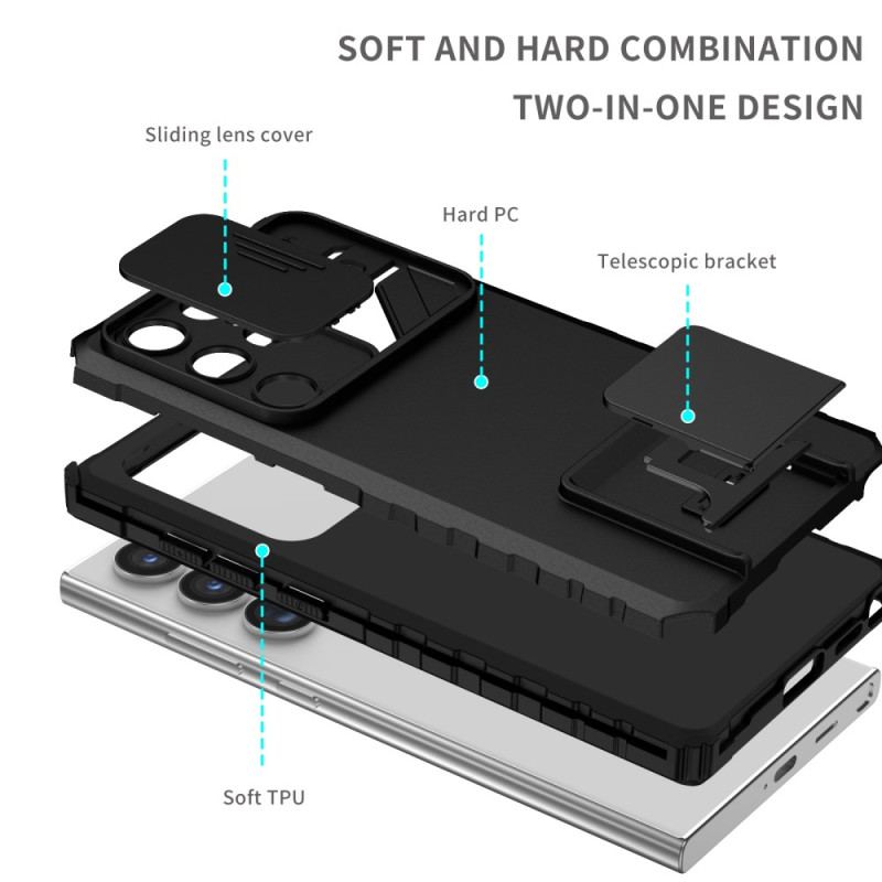 Etui Do Samsung Galaxy S24 Ultra 5g Soczewki Wspierające I Ochronne