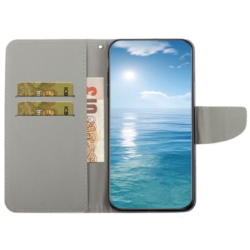 Etui Folio Do Samsung Galaxy S24 Ultra 5g Muszka Z Paskiem