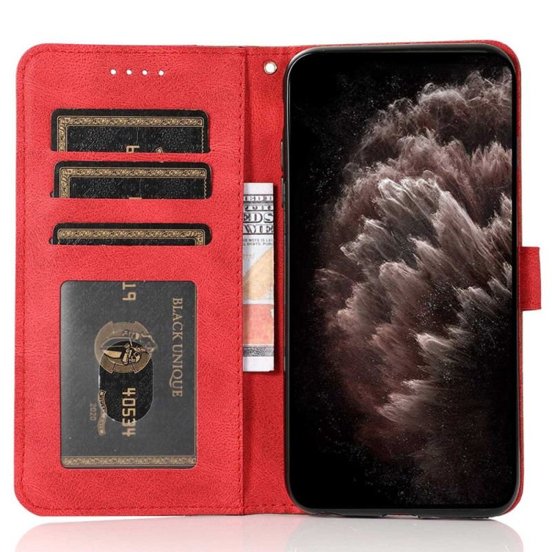 Etui Folio Samsung Galaxy S24 Ultra 5g Dwukolorowy Z Paskiem