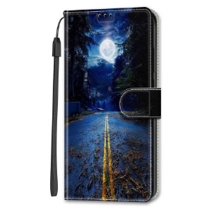 Etui Folio Samsung Galaxy S24 Ultra 5g Nocna Droga W Lanière Etui Ochronne