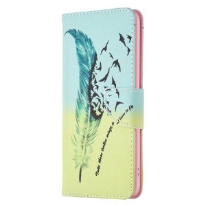 Etui Folio Samsung Galaxy S24 Ultra 5g Pióro I Ptaki