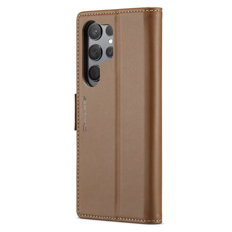 Etui Folio Samsung Galaxy S24 Ultra 5g Tekstura Liczi Caseme Etui Ochronne