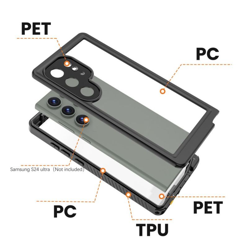 Etui Samsung Galaxy S24 Ultra 5g Wodoodporna CZerwona Pieprz