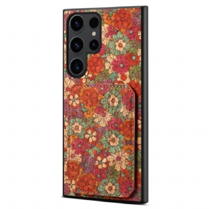 Etui Samsung Galaxy S24 Ultra 5g Z Etui Na Karty W Kwiaty