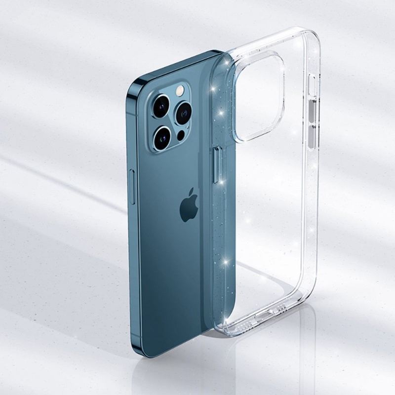 Etui do iPhone 12 Pro Max Anti-fall Przezroczyste Cekiny