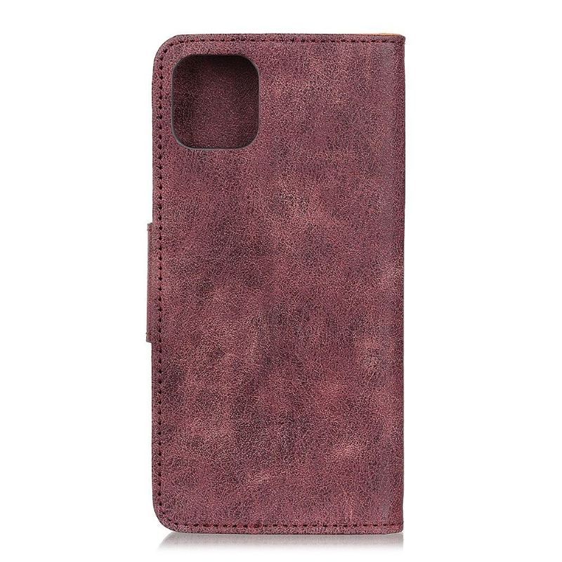 Etui do iPhone 12 Pro Max Classic Edouard Faux Leather Vintage