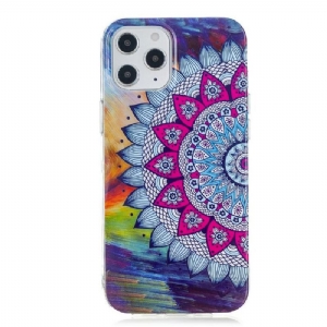 Etui do iPhone 12 Pro Max Luminous Colorful Mandala