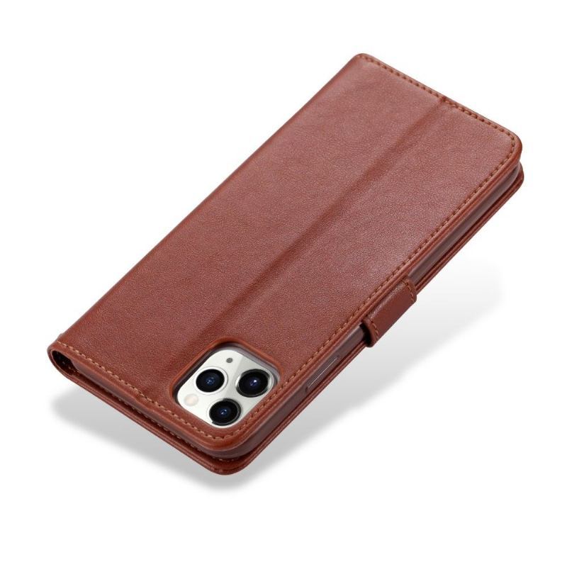 Etui Folio do iPhone 12 Pro Max Azns Retro Skórzany Efekt