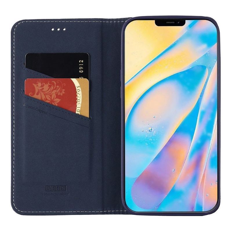 Etui Folio do iPhone 12 Pro Max Teksturowana Skóra Ziarnista