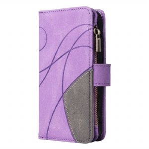 Etui Folio do Oppo A54 5G / A74 5G Dwukolorowa Z Portmonetką