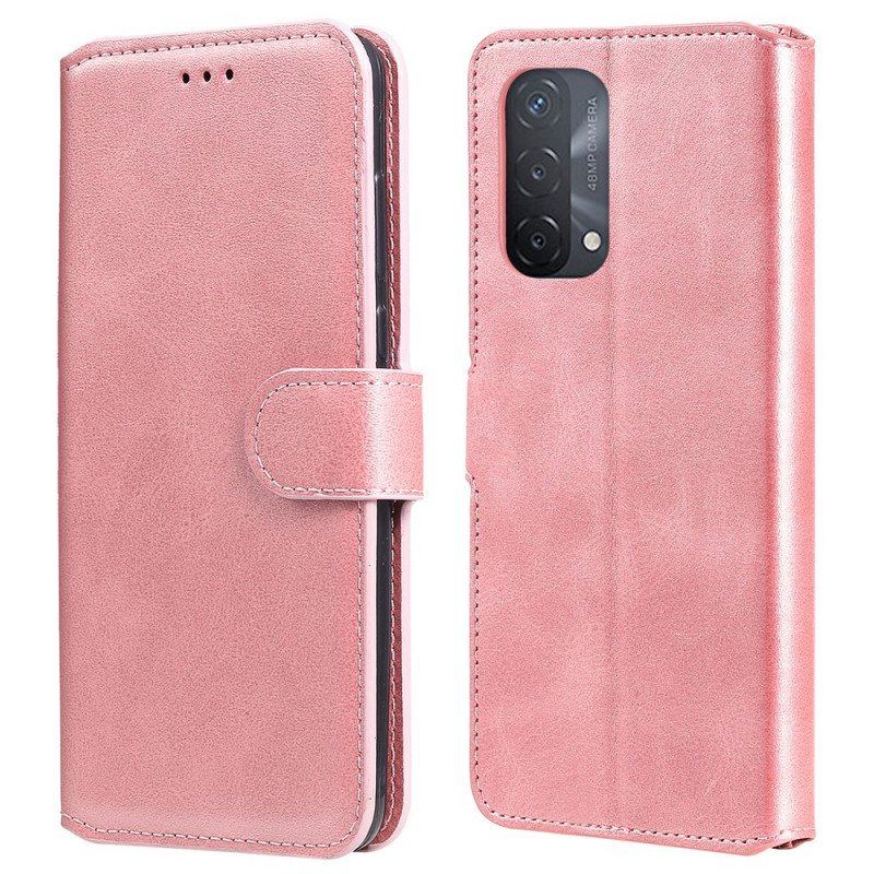 Etui Folio do Oppo A54 5G / A74 5G Efekt Skóry