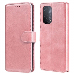 Etui Folio do Oppo A54 5G / A74 5G Efekt Skóry