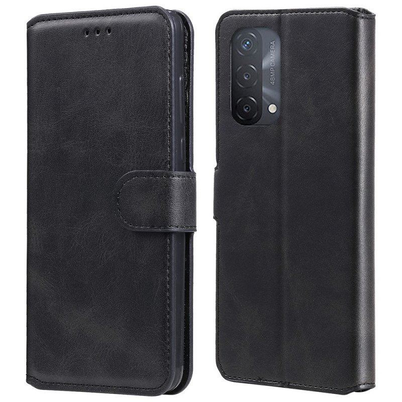 Etui Folio do Oppo A54 5G / A74 5G Efekt Skóry