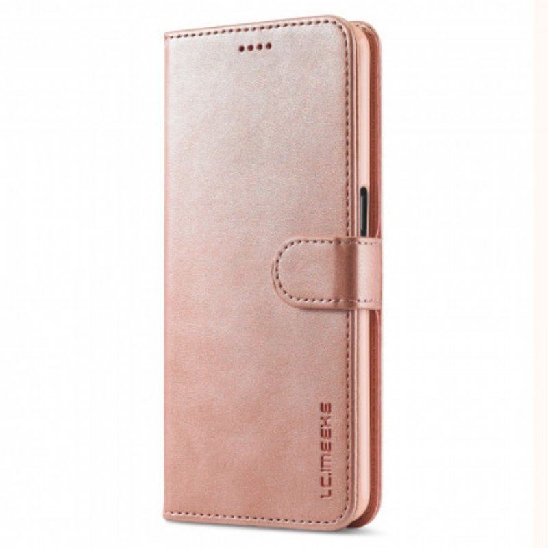 Etui Folio do Oppo A54 5G / A74 5G Lc.imeeke Efekt Skóry