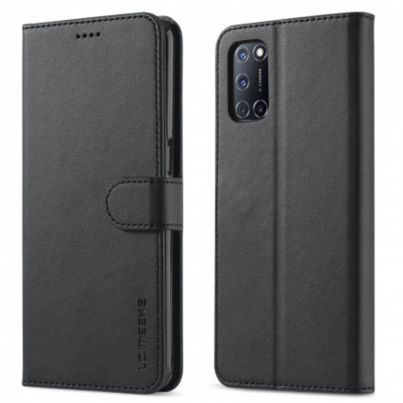 Etui Folio do Oppo A54 5G / A74 5G Lc.imeeke Efekt Skóry