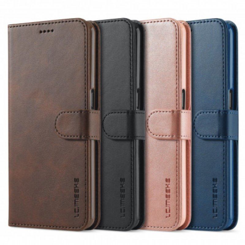 Etui Folio do Oppo A54 5G / A74 5G Lc.imeeke Efekt Skóry