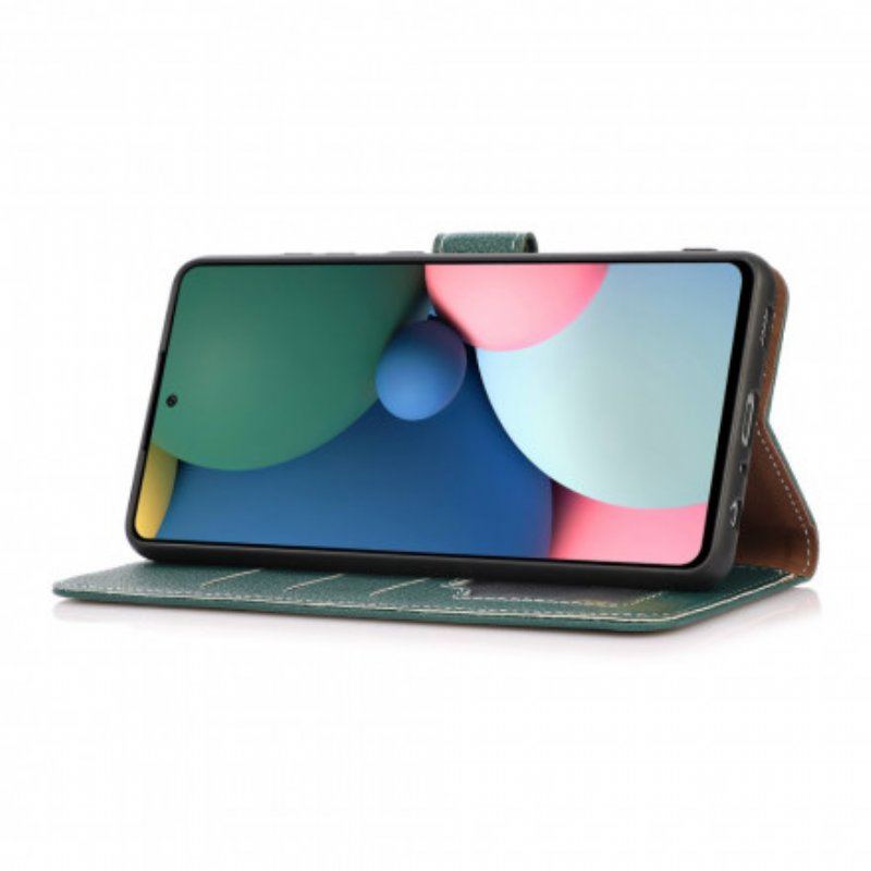 Etui Folio do Oppo A54 5G / A74 5G Tekstura Liczi