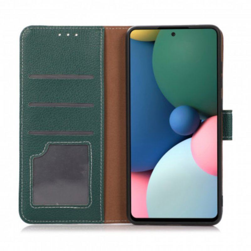 Etui Folio do Oppo A54 5G / A74 5G Tekstura Liczi