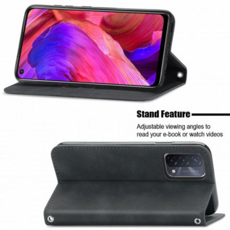 Etui Na Telefon do Oppo A54 5G / A74 5G Etui Folio Dotyk Skóry