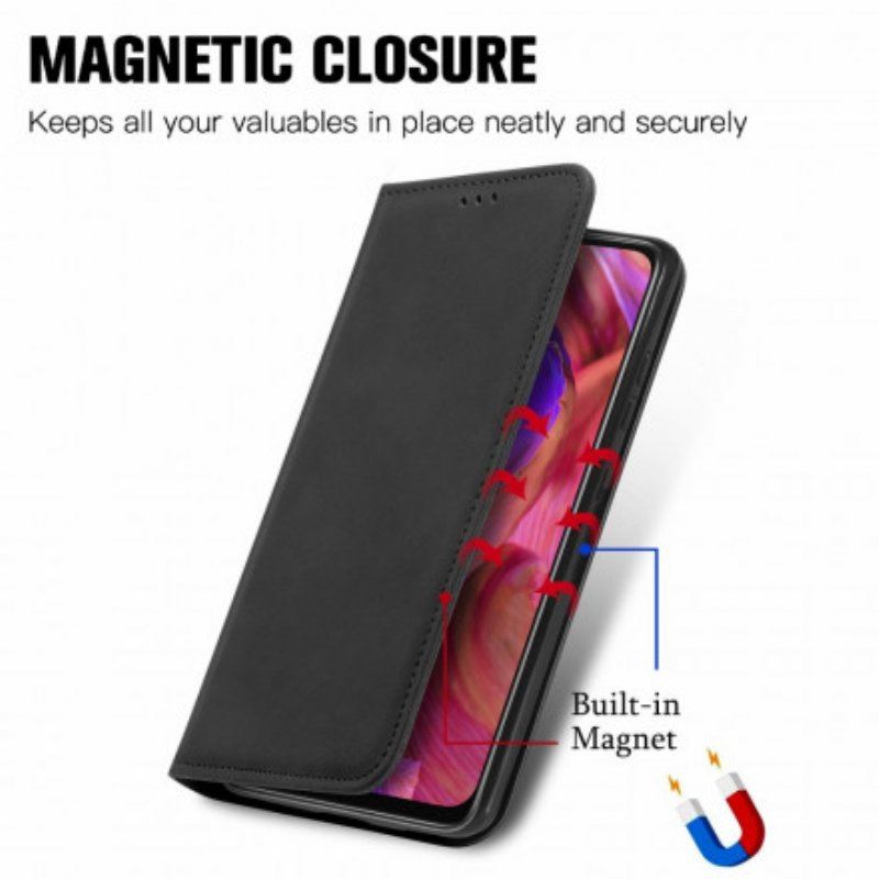 Etui Na Telefon do Oppo A54 5G / A74 5G Etui Folio Dotyk Skóry