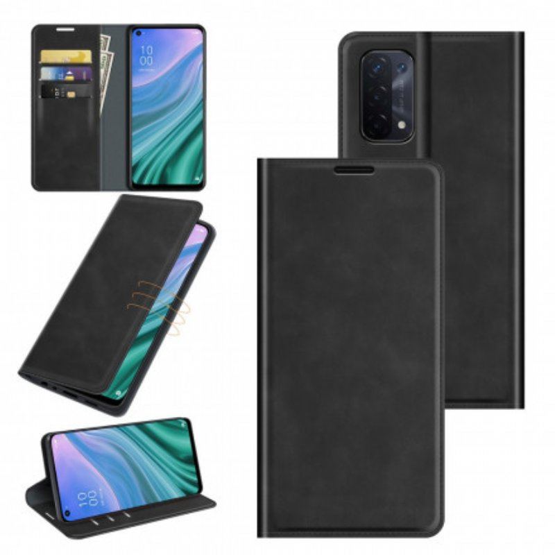 Etui Na Telefon do Oppo A54 5G / A74 5G Etui Folio Dotyk Skóry