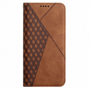 Etui Na Telefon do Oppo A54 5G / A74 5G Etui Folio Dotyk Skóry W Stylu Sześciennym